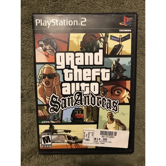 Grand Theft Auto Vice City 2002 & GTA San Andreas 2004 PS2 Playstation 2 TESTED - Picture 6 of 9